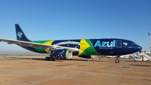 Azul recebe segundo A330-200. Crédito foto: Marcos Junglas