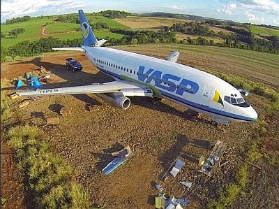 Imagem do avião da Vasp