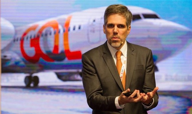 Paulo Kakinoff, da Gol, durante "Insight Meeting" com Delta e clientes