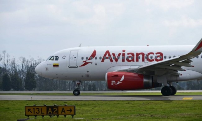 Aeronave da Avianca Holdings SA no aeroporto do El Dorado, em Bogotá - Alejandra Parra / Bloomberg