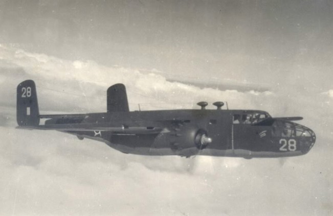 O bombardeiro B-25 foi responsável pelo “batismo de fogo” da FAB, em 1942 na costa do Brasil (FAB)