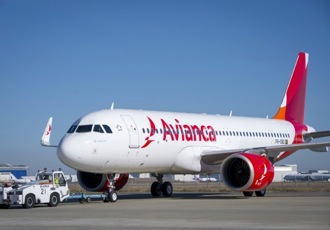 Avianca recebeu primeiro avião A320neo; empresa padronizou a frota em modelos da fabricante europeia (Foto: Divulgação) 