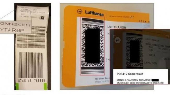 O PNR é um código de 5 ou 6 dígitos impressos no cartão de embarque e na etiqueta de cobrança da bagagem. (Foto: Security Research Labs )